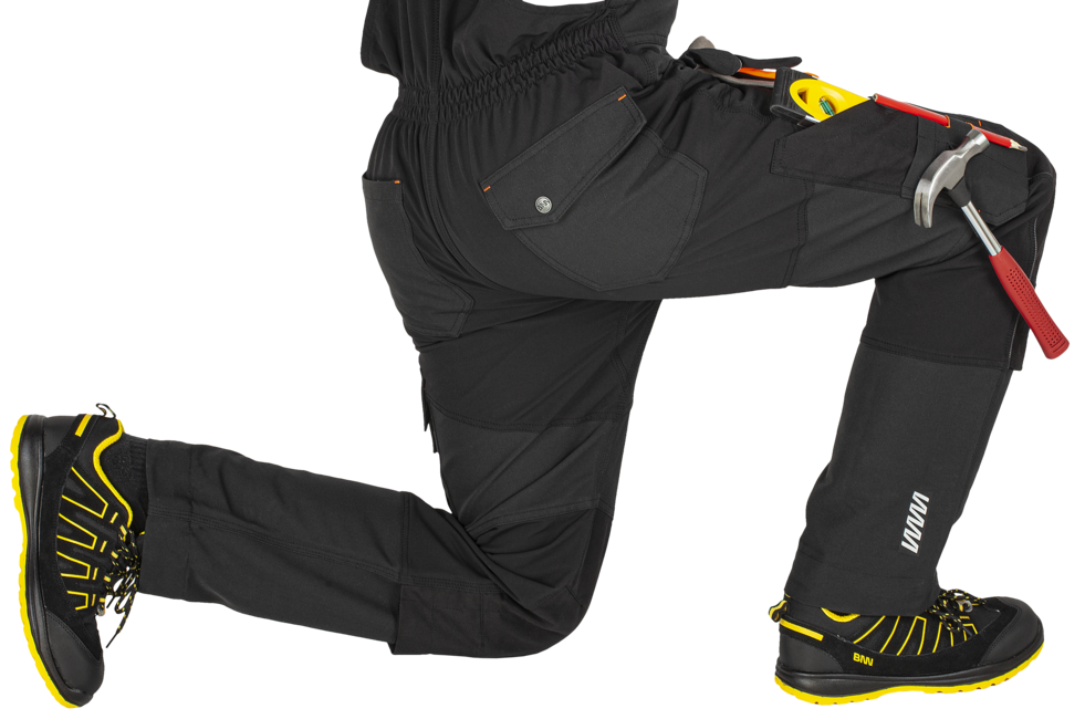 Bennon Erebos Work Bib Overalls, Black