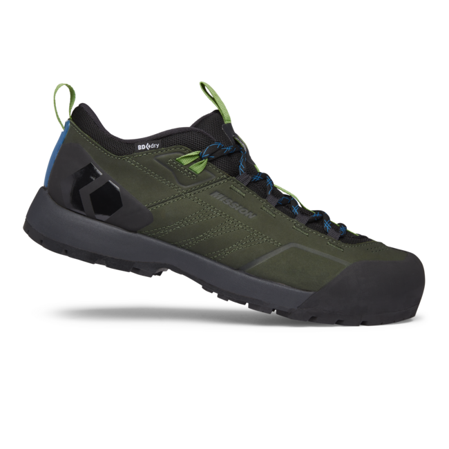 Black Diamond Mission Low Waterproof Approach lederstiefel, zypressenschwarz