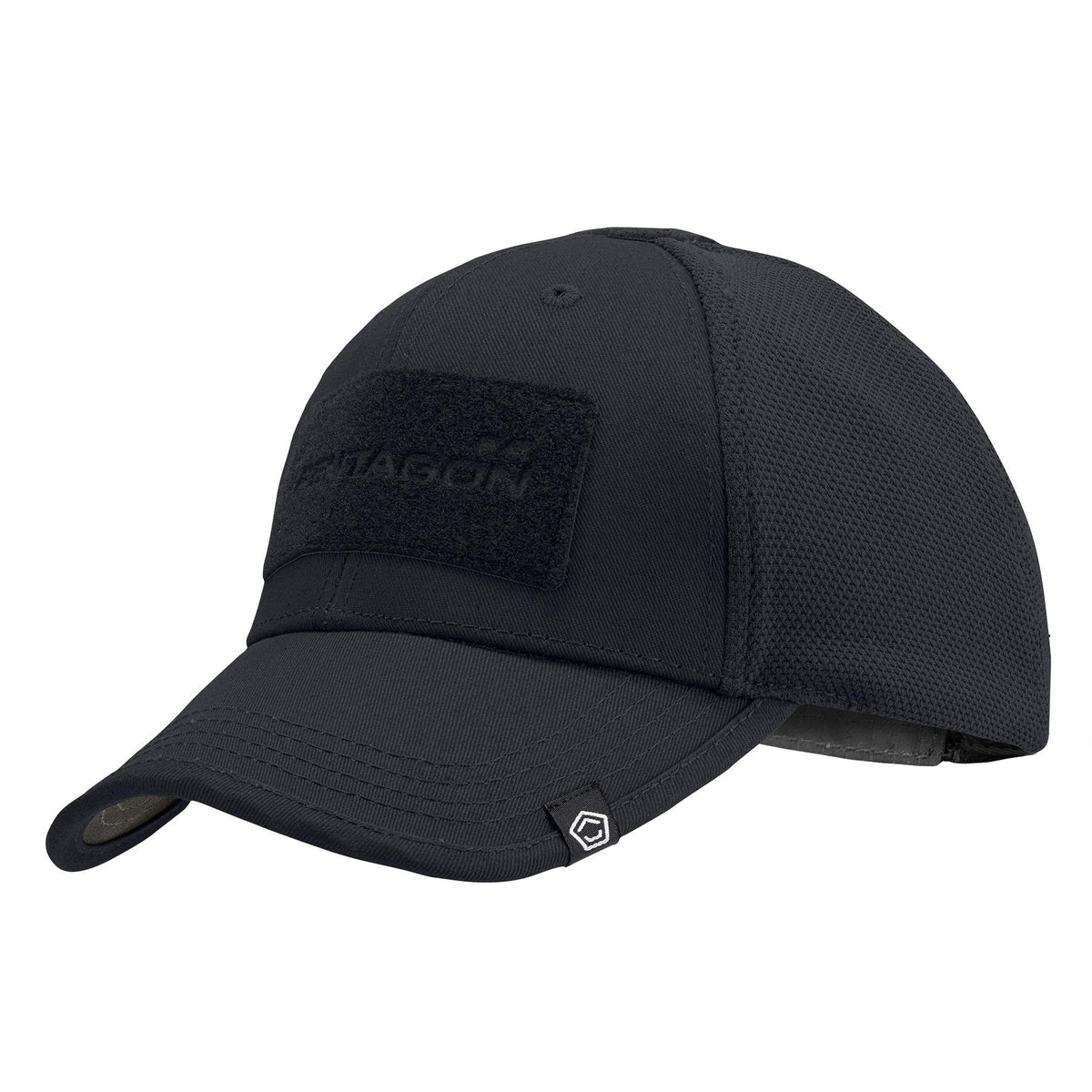 Pentagon Cap Raptor Twill/Mesh, schwarz