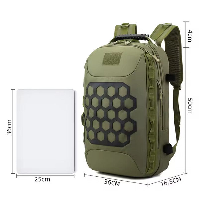 DRAGOWA TACTICAL Lima Taktischer Rucksack, schwarz