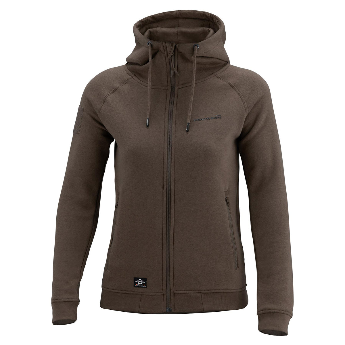 Pentagon Aphrodite Damen Sweatshirt mit Reißverschluss, terra brown