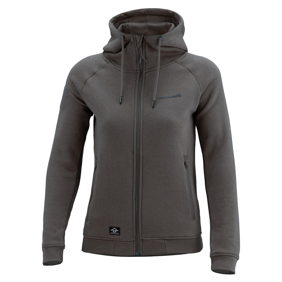 Pentagon Aphrodite Damen Sweatshirt mit Reißverschluss, grau