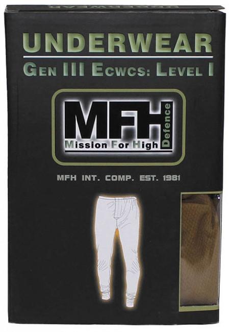 MFH coyote herren-Thermounterhose, Level 1