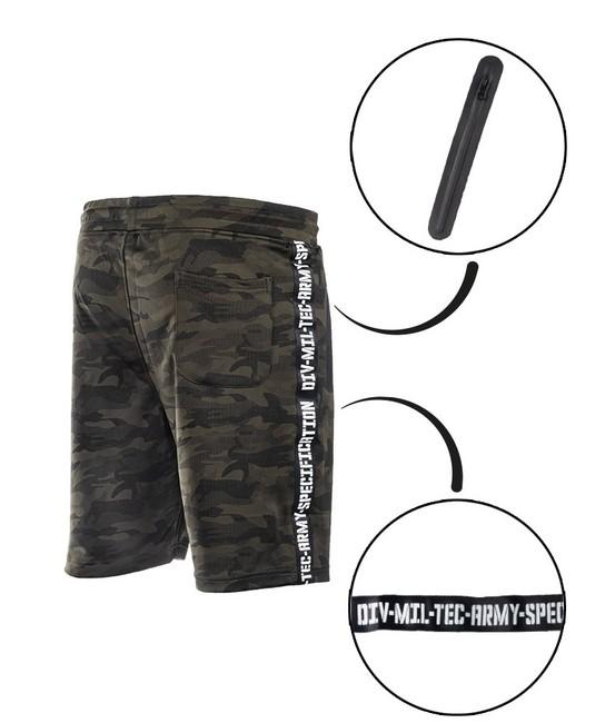 Mil-Tec Training herren-Shorts, woodland