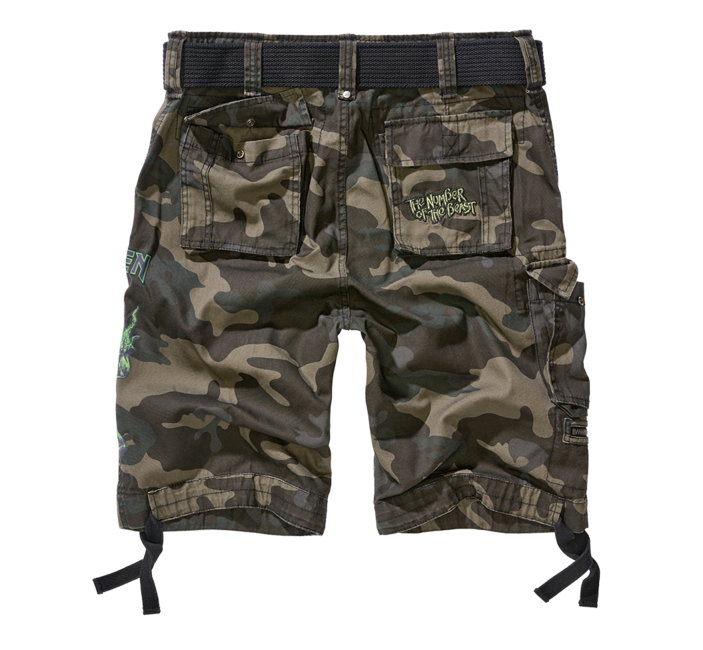 Brandit Iron Maiden Savage shorts, darkcamo