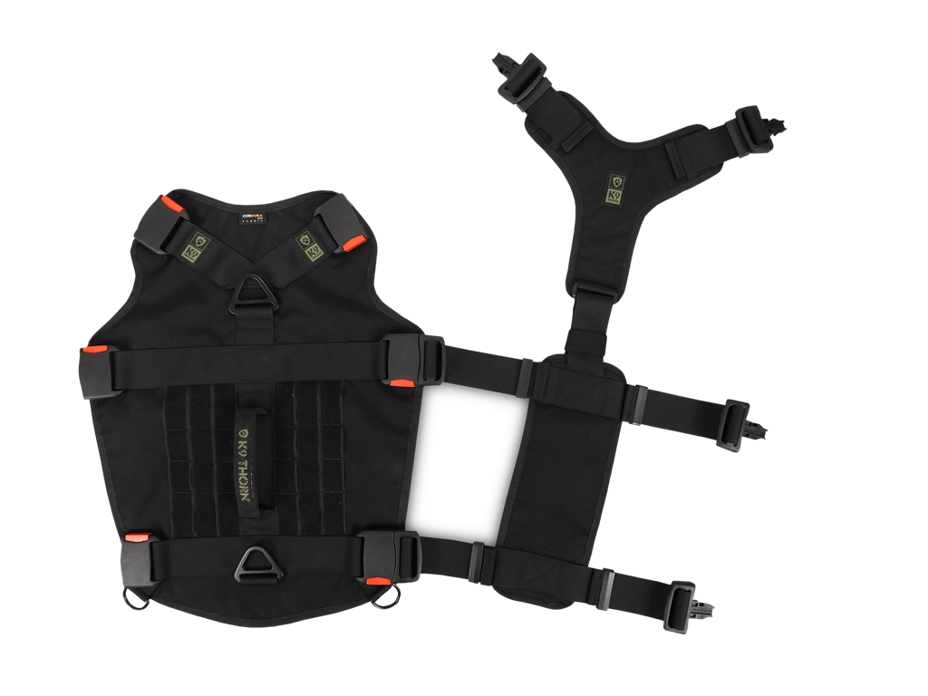 K9 Thorn One SS postroj, čierny, XL