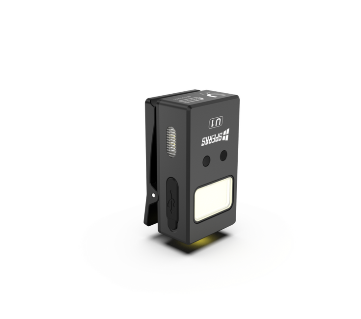 Speras U1 multifunctionale EDC taschenlampe mit clip schwarz
