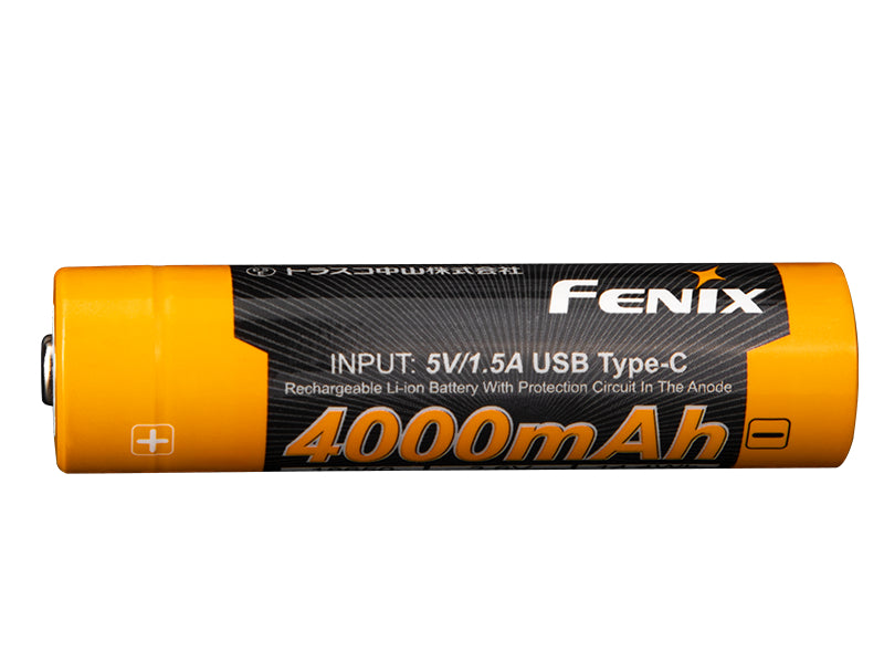 Fenix 18650 wiederaufladbare usb-c batterie 4000 mAh (Li-Ion)