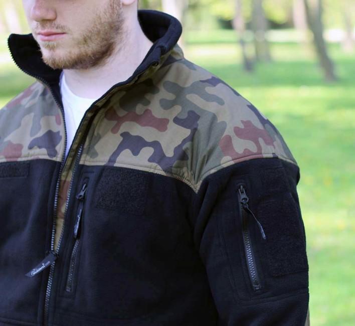Helikon Infantry fleecejacke, schwarz/woodland