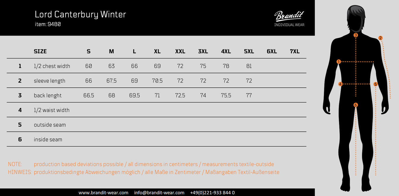 Brandit Lord Canterbury Winterjacke, marineblau