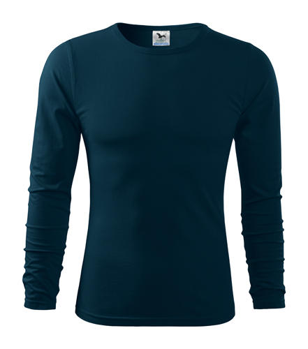 Malfini Fit-T langärmliges T-shirt 160g/m2, dunkelblau