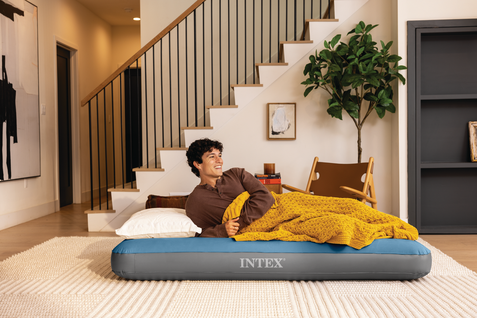 Intex Prestige Downy Queen Airbed with Rechargeable Pump