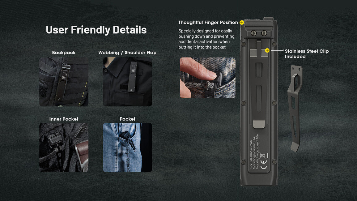 Nitecore EDC25 wiederaufladbare taschenlampe