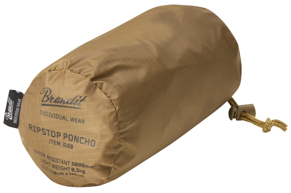 Brandit Ripstop Poncho, Kamel