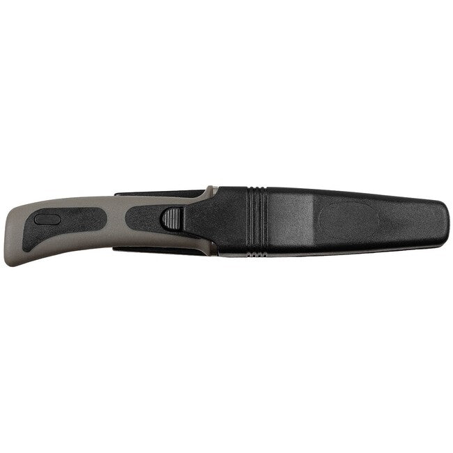 Fox Outdoor Tauchermesser, schwarz, gummigriff, mit scheide