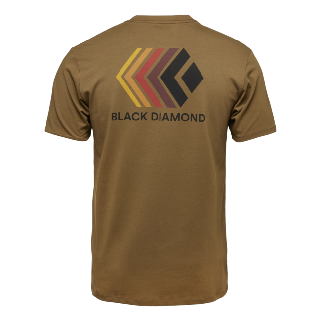 Black Diamond Faded herren kurzarm-T-shirt, dunkles curry