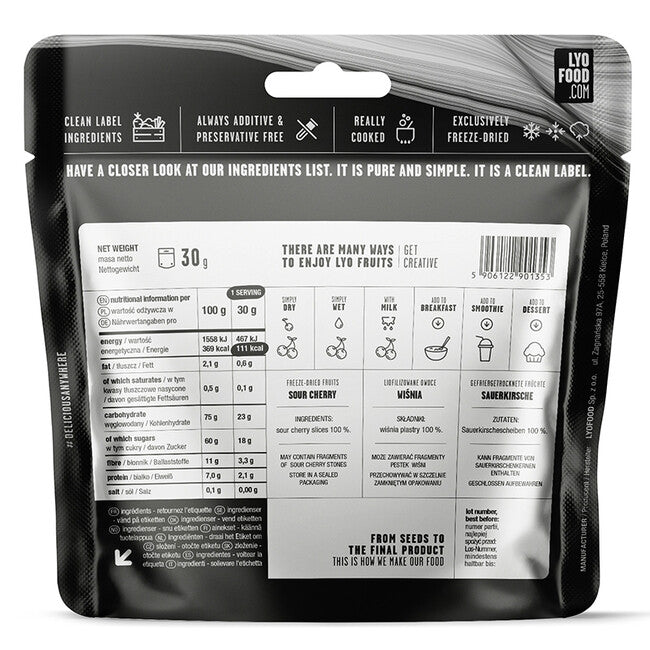 LYOfood Kirsche 370g