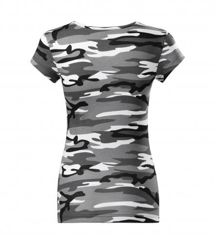Malfini Camouflage damen-T-shirt, grau, 150g/m2