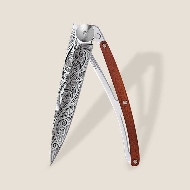 Deejo Tattoo Mirror schließmesser coralwood pacific