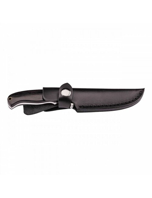 Herbertz Gürtelmesser 9cm, damast, pakkaholz