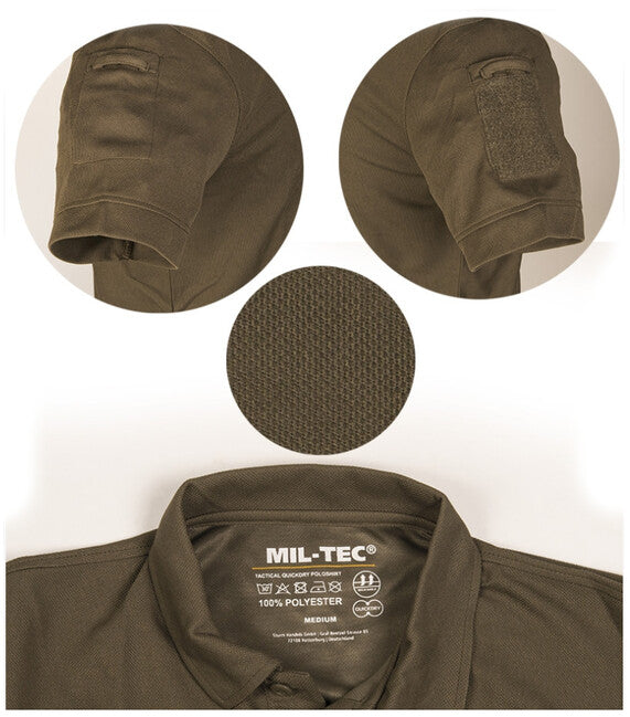 Mil-Tec Tactical Polo-Shirt, schwarz