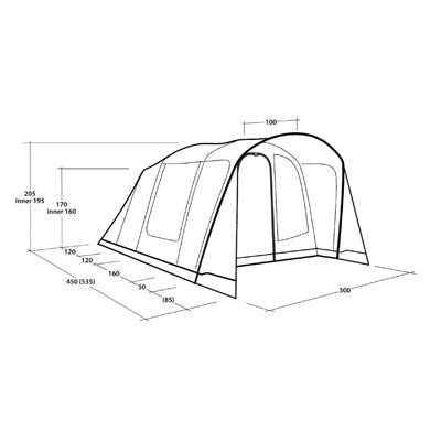 Outwell Sunhill 5 Air Zelt für 5 Personen