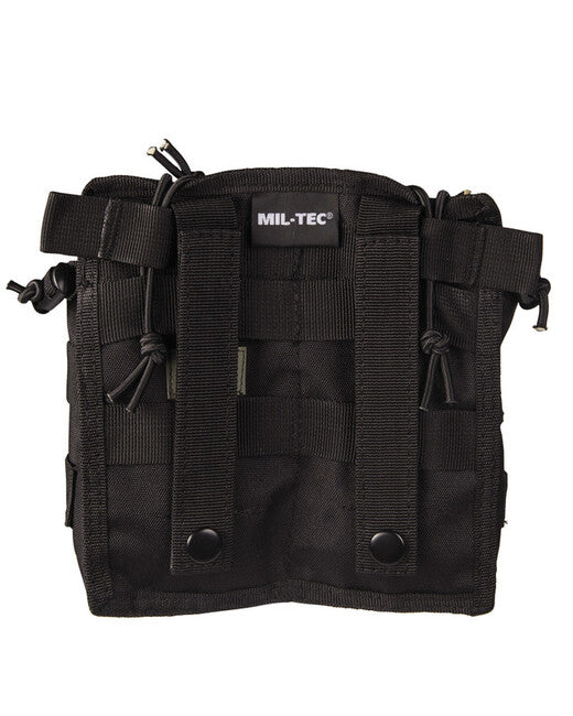 Mil-Tec Mag.tasche open top double schwarz