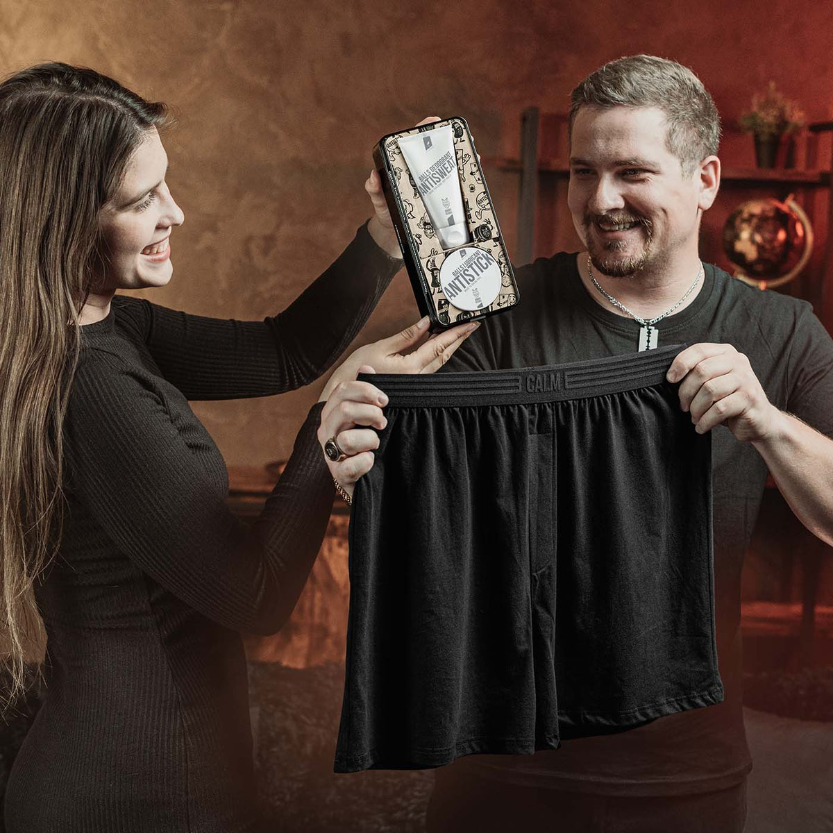 Angry Beards Komplexná starostlivosť o gule + volné trenky