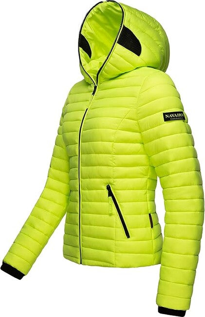 Navahoo Kimuk damen Übergangsjacke mit Kapuze, neongrün