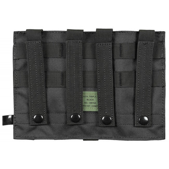 MFH Dreifach-MOLLE-Holster, schwarz