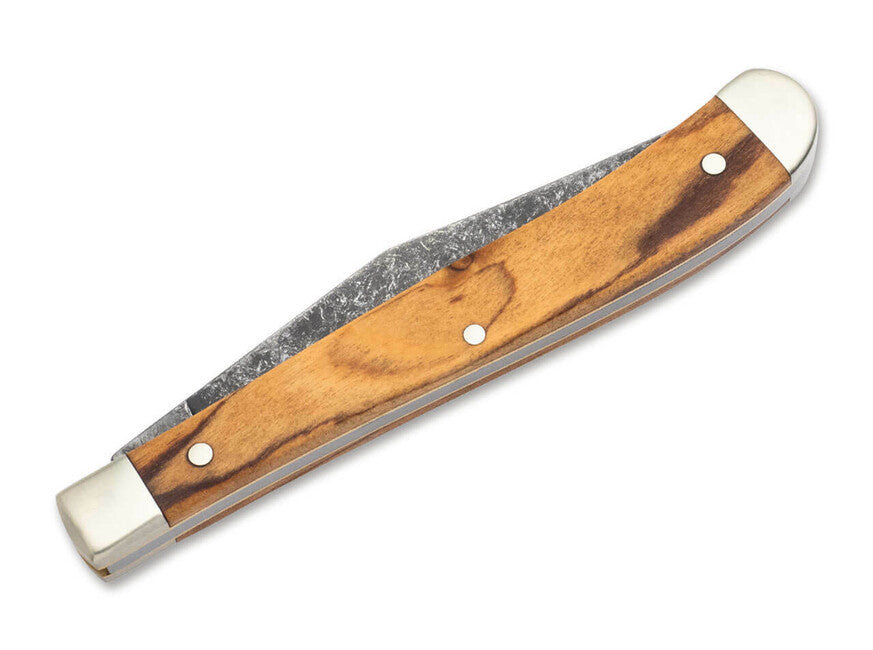 BÖKER Manufaktur Solingen Delicate Acid Olive taschenmesser 8,3 cm, olivenholz, scheide