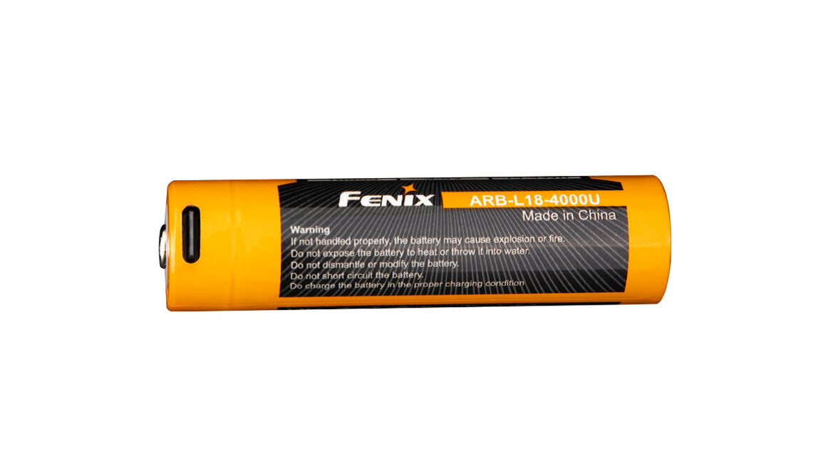 Fenix 18650 wiederaufladbare usb-c batterie 4000 mAh (Li-Ion)