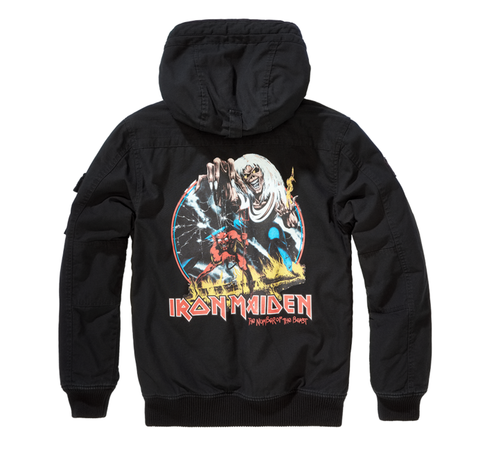 Brandit Iron Maiden Bronx Jacke, schwarz