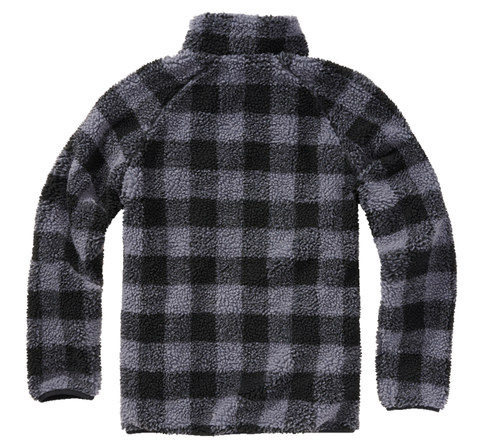 Brandit Teddyfleece Troyer fleecejacke, schwarz/grau