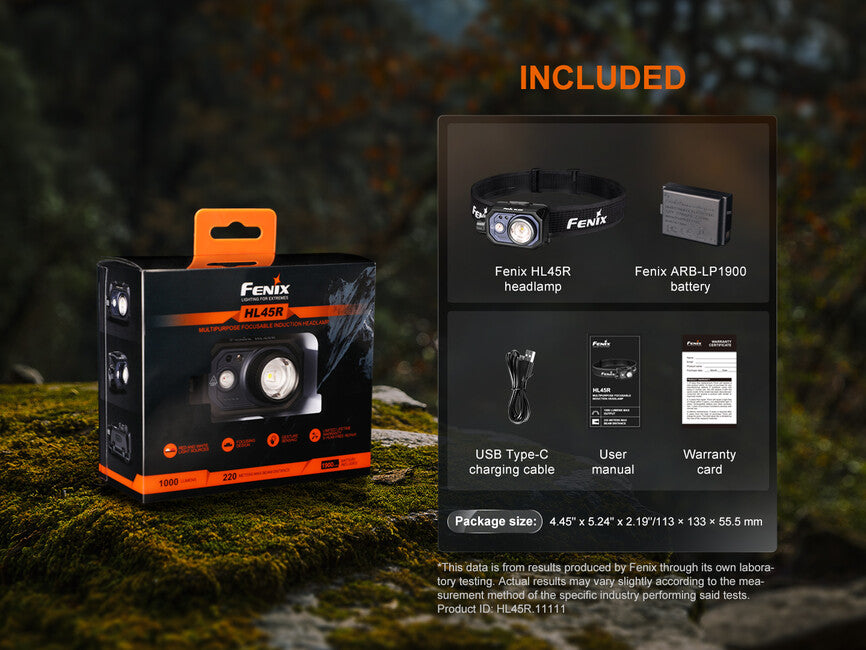 Fenix HL45R wiederaufladbare fokussier-stirnlampe