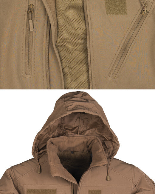 Mil-Tec SCU 14 softshell jacke dark coyote