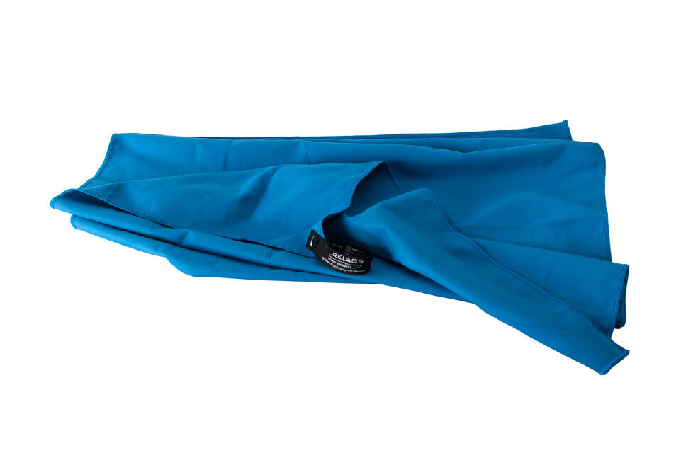 BasicNature Velourshandtuch 60 x 120 cm, blau