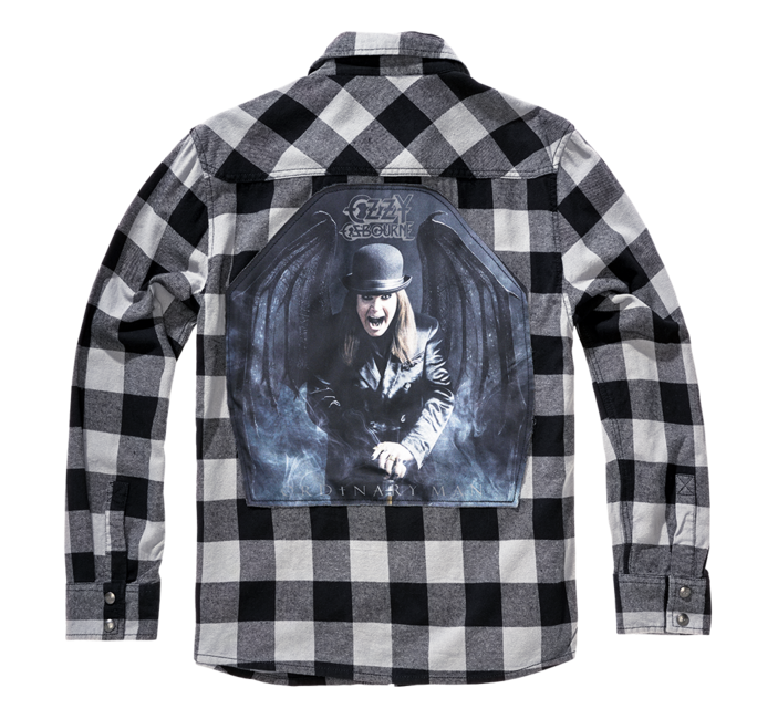Brandit Ozzy langarmshirt, schwarzes anthrazit