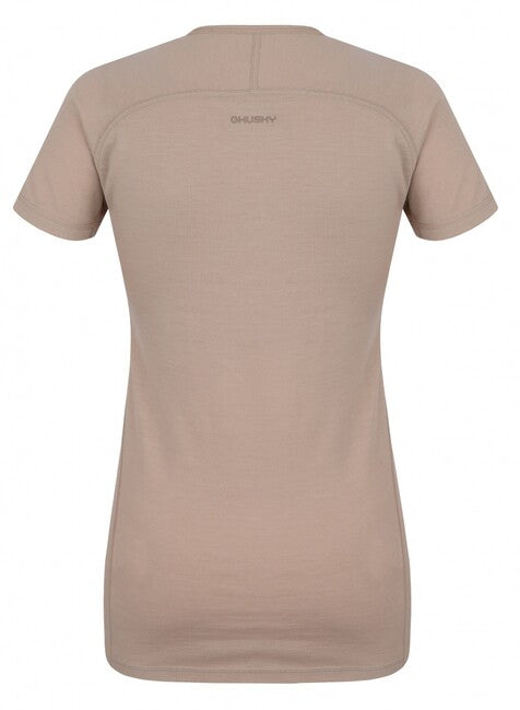 HUSKY Mersa damen Thermo T-shirt mit kurzen Ärmeln, beige