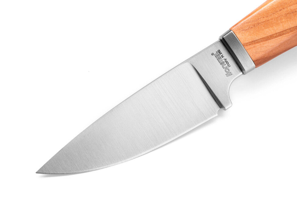 Lionsteel WILLY WL1 UL Messer mit feststehender Klinge und Olivenholzgriff