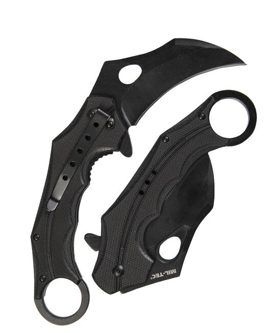 Mil-Tec G10 karambit einhandmesser schwarz