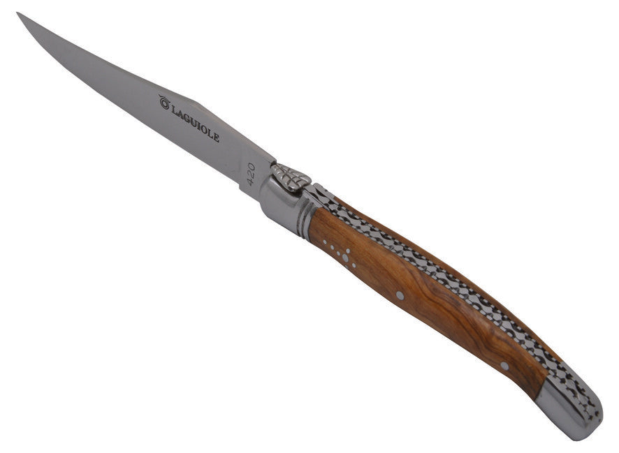 Laguiole DUB101 steakmesser klinge 11,5 cm stahl 420 griff aus olivenholz