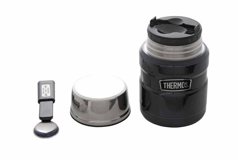 Thermos King Food Behälter mit Löffel 0,47 l dunkelblau