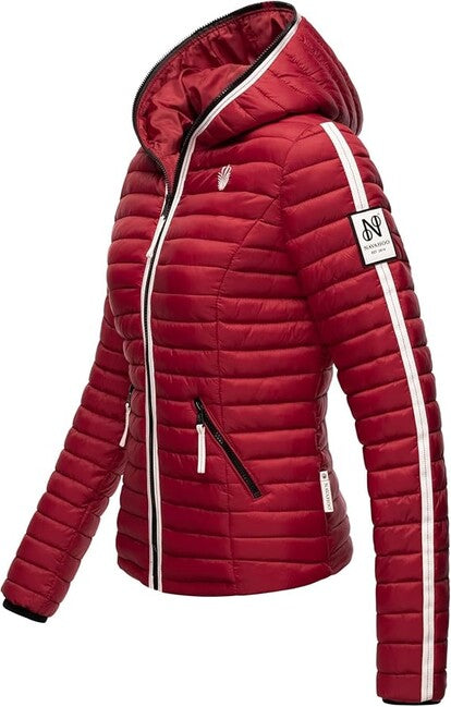 Navahoo Kimuk Princess damen Übergangsjacke mit Kapuze, blutrot