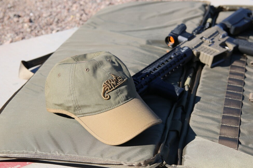 Helikon-Tex Kappe mit Logo - PolyCotton Ripstop - Adaptive Green / Coyote