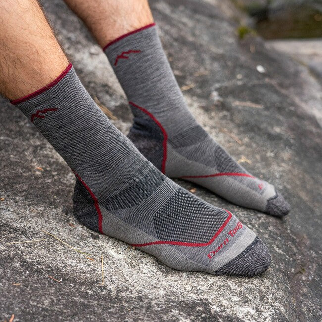 Darn Tough Light Hiker Micro Crew socken Leichtgewicht mit Kissen, Taupe