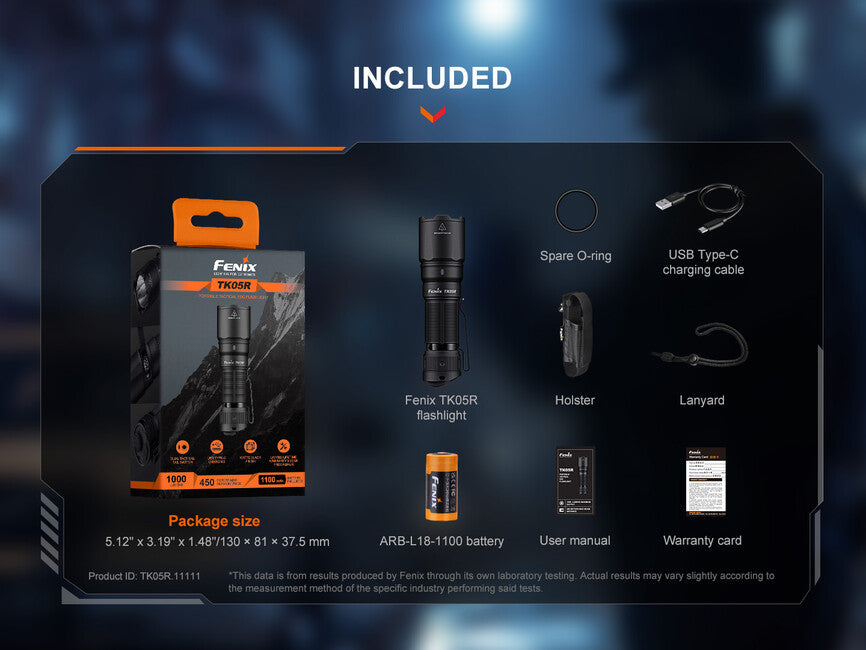 Fenix TK05R Rechargeable LED Flashlight