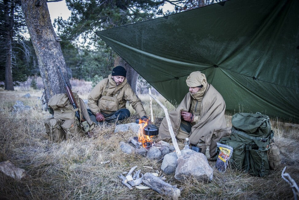 Helikon-Tex Unterstandszelt - Polyester Ripstop - PL Woodland
