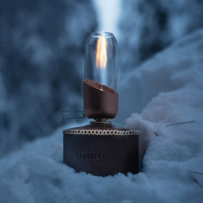 Fire Maple Gaslampe mit Borosilikatglas, orange