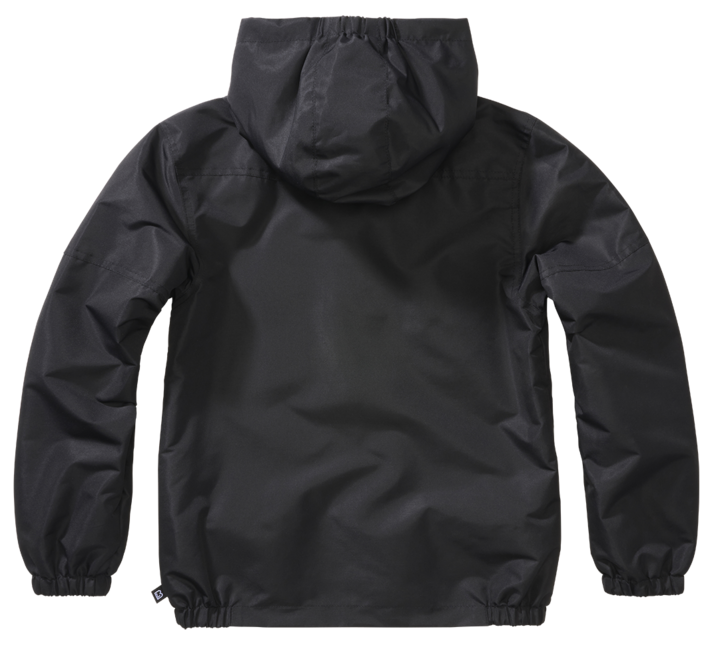 Brandit Kids Sommer Frontzip Windbreaker Jacke, schwarz